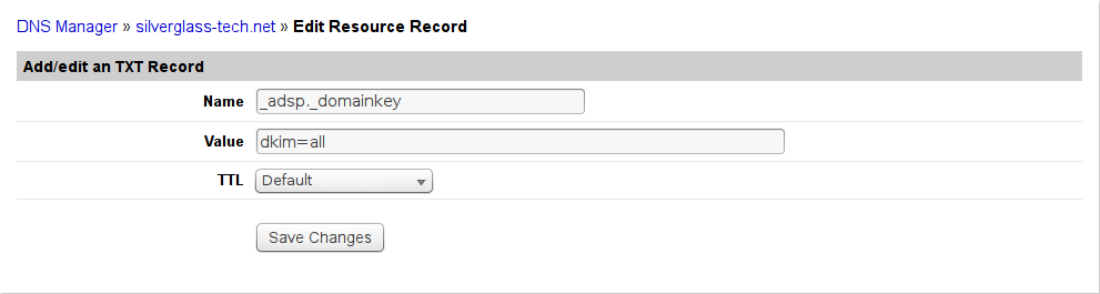 Linode DNS Manager add TXT record Linode DNS Manager add TXT record
