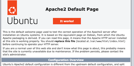 Apache Welcome Page Apache Welcome Page