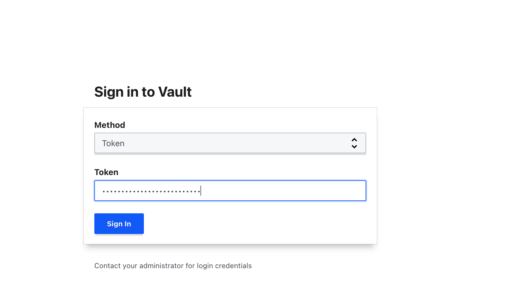 Vault Login Page Vault Login Page
