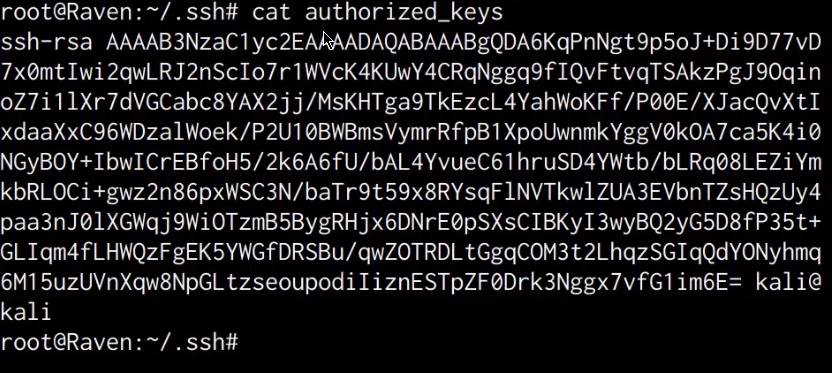authorized_keys contents authorized_keys contents
