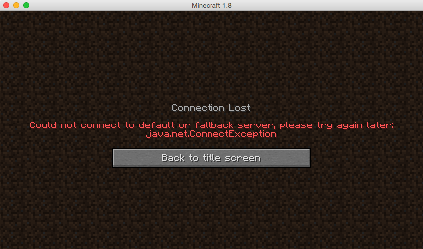 Backend connection error Backend connection error