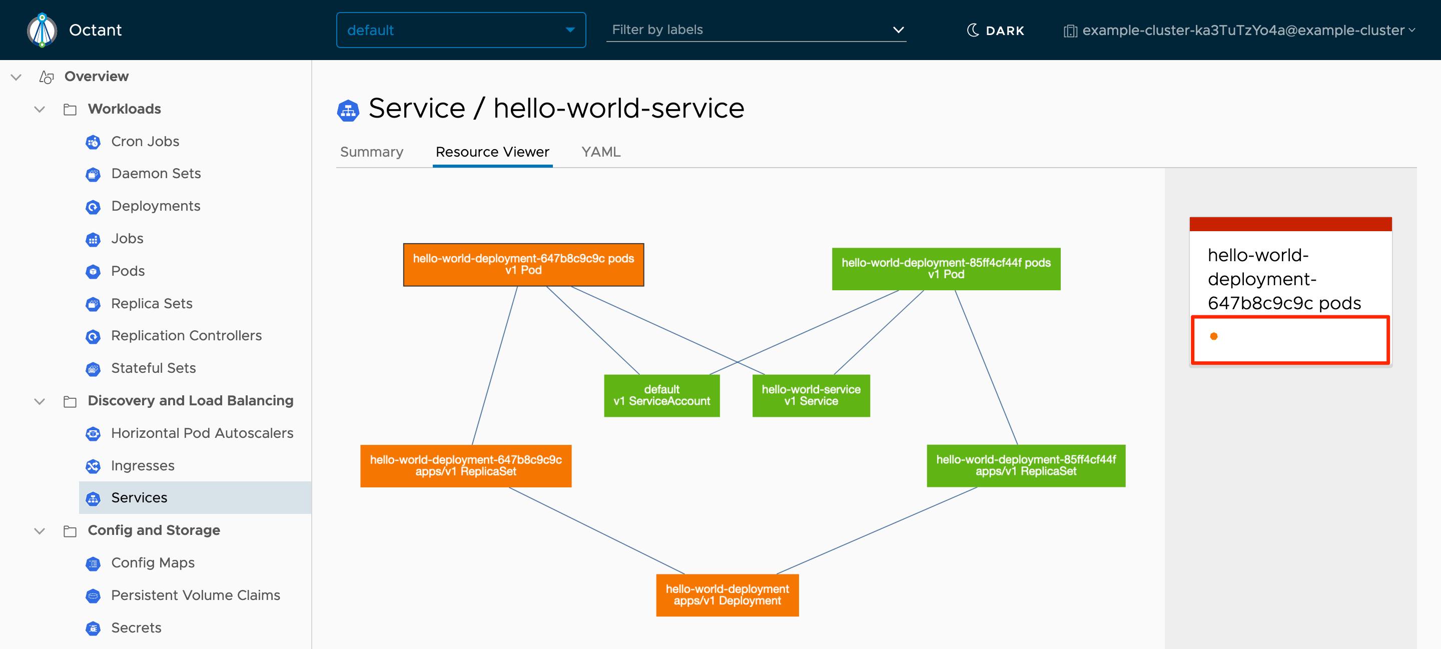 Octant Service Resource Viewer - Hello World 2.0 Octant Service Resource Viewer - Hello World 2.0