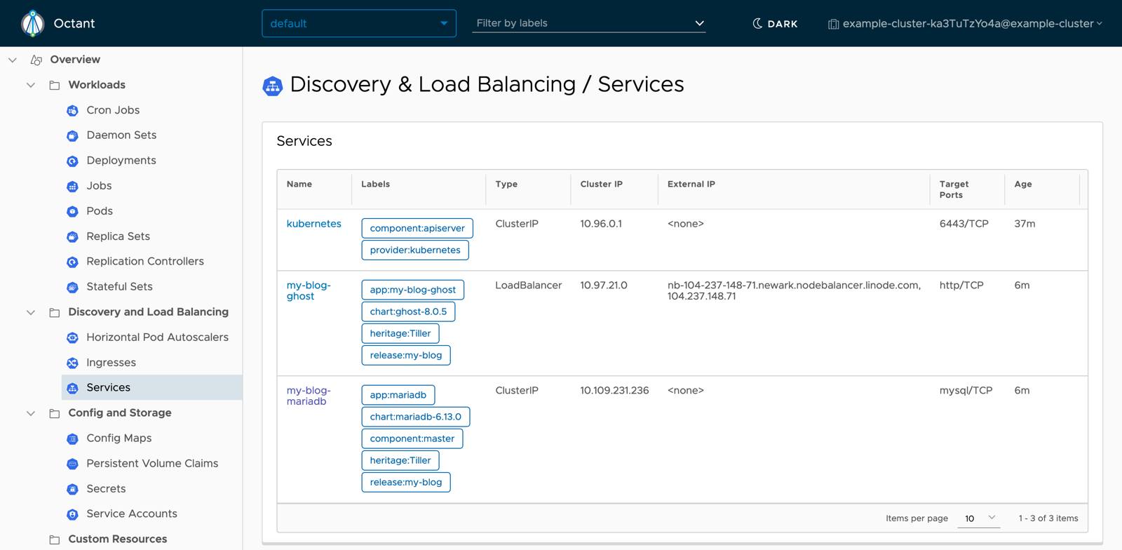 Octant Services View Octant Services View