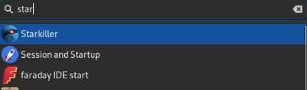 Linux desktop - launch Starkiller screenshot Linux desktop - launch Starkiller screenshot